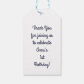 Étiquettes-cadeau Soirée d'anniversaire de Penguin (Dos)