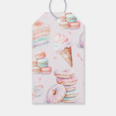 Étiquettes-cadeau Soirée d'anniversaire pastel merci (Dos)