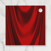 Étiquettes Cadeau Soirée d'Anniversaire Rouge (Dos)