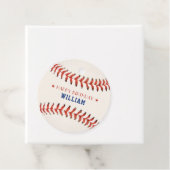 Étiquettes Cadeau Soirée de baseball Sport joyeuse fête d'anniversai (En situation)