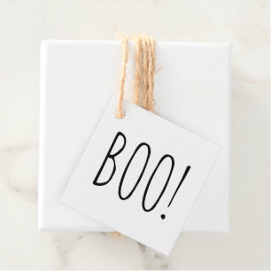 Étiquettes Cadeau Soirée de Boo d'Halloween. Soins minimalistes Éffr