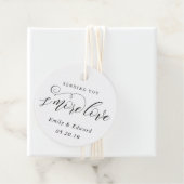 Étiquettes Cadeau Soirée de mariage de S'mores (En situation)