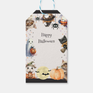 Étiquettes-cadeau Soirée d'Halloween pour les enfants mignons