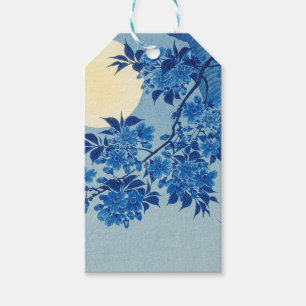 Étiquettes-cadeau Soirée Lune Arbre Bleu Lune