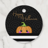 Étiquettes Cadeau Soirée Parties scintillant Orange (Devant)