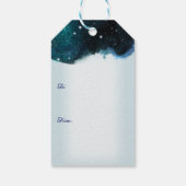 Étiquettes-cadeau Soirée silencieuse avec des vacances de cerfs (Dos)