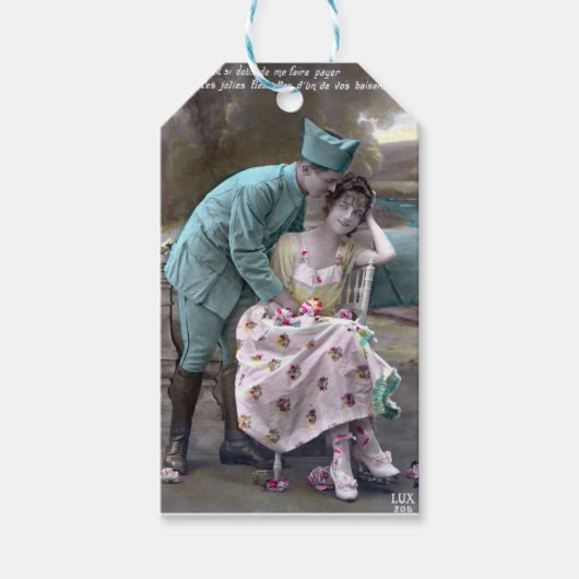 Étiquettes-cadeau Soldat et amoureux (Devant)