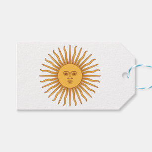 Étiquettes-cadeau Soleil argentin
