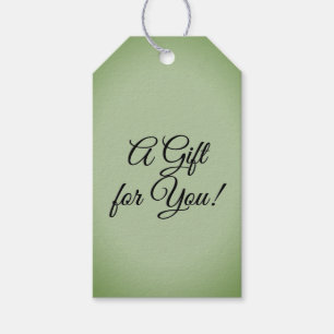 Étiquettes-cadeau Solid Jade Green Celadon