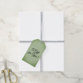 Étiquettes-cadeau Solid Jade Green Celadon (Avec de la ficelle)