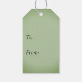 Étiquettes-cadeau Solid Jade Green Celadon (Dos)