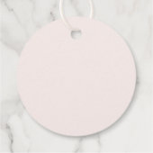 Étiquettes Cadeau solide rose lait (Dos)