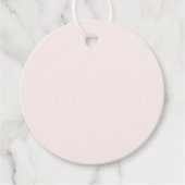 Étiquettes Cadeau solide rose lait (Devant)