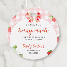 Étiquettes Cadeau Someone Berry Sweet Baby Shower Invitation
