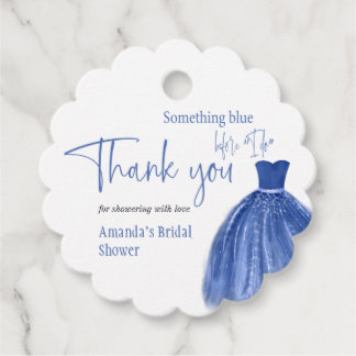 Étiquettes Cadeau Something Blue Before I Do Dress Baby Shower
