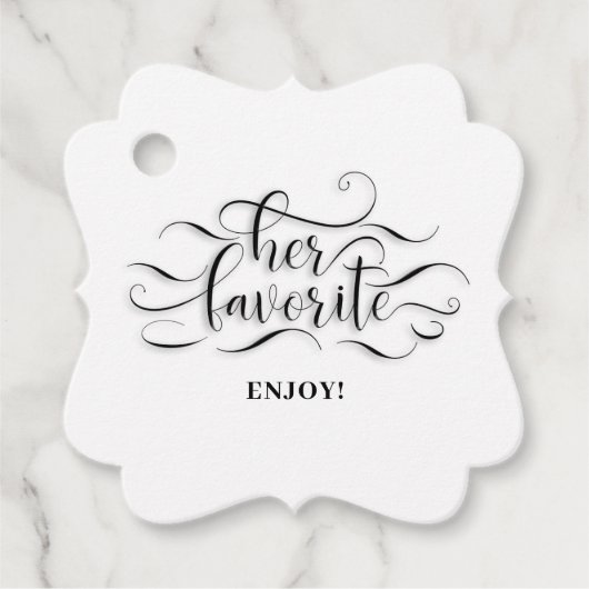 Étiquettes Cadeau Son favori (Devant)