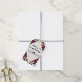 Étiquettes-cadeau Sophistication stupéfiante Mariage de pivoine à bi (Avec de la ficelle)