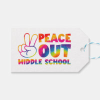 Sortez en paix collège Tie Dye Dernier jour d'écol