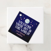 Étiquettes Cadeau Sortie de ce monde Valentine (En situation)