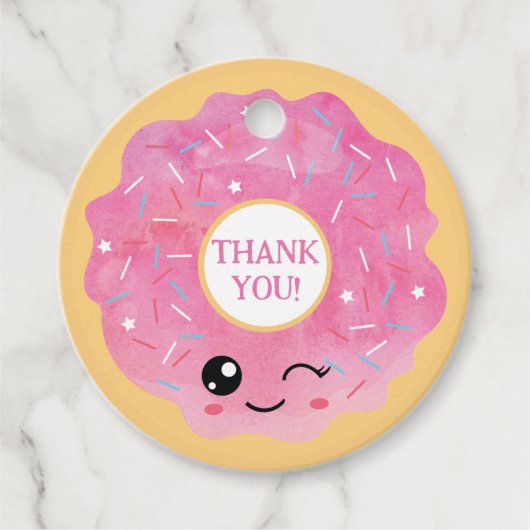 Étiquettes Cadeau Sortie de Donut Miss Out (Devant)