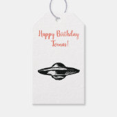 Étiquettes-cadeau Soucoupe volante UFO (Devant)