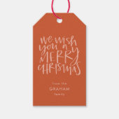 Étiquettes-cadeau "Souhaitez-vous un joyeux Noël" Balises Cadeaux ro (Devant)