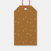 Étiquettes-cadeau "Souhaitez-vous un joyeux Noël" Brown doré (Dos)