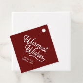 Étiquettes Cadeau Souhaits les plus chauds Cadeau de Noël (En situation)