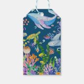Étiquettes-cadeau Sous la mer merci (Dos)