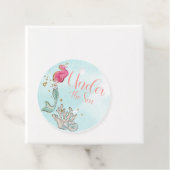 Étiquettes Cadeau Sous l'aquarelle de la sirène de mer (En situation)