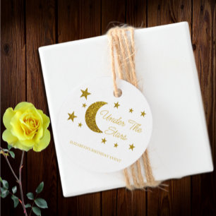 Étiquettes Cadeau Sous les étoiles Anniversaire