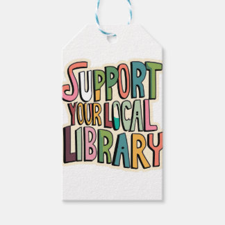 Étiquettes-cadeau Soutenez Votre Bibliothèque Locale De Lecture Des 