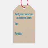 Étiquettes-cadeau Southwest Style Geometric Cameron Gorge Design (Dos)