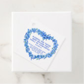 Étiquettes Cadeau Souvenir funéraire cadeau bleu oublier-moi pas gra (En situation)