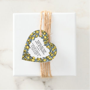 Étiquettes Cadeau Souvenir funéraire cadeau plante ampoules tulipe j