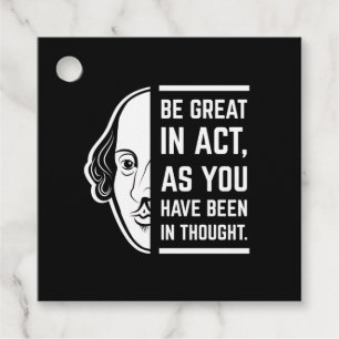 Étiquettes Cadeau Soyez Génial En Acte Shakespeare Thespian Citation