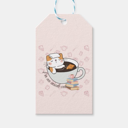 Étiquettes-cadeau Spa de chat intérieur (Devant)