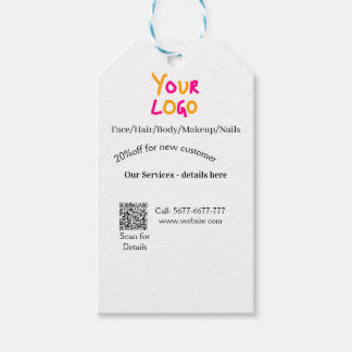Étiquettes-cadeau Spa massage salon discount offer services contact 