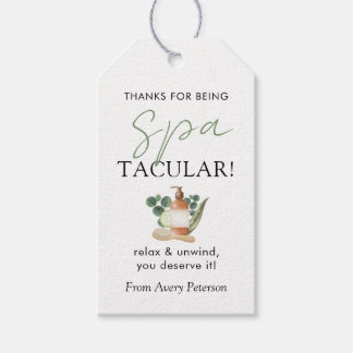 Étiquettes-cadeau Spa-Tacular Remerciement Professeur Spa