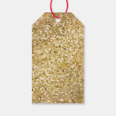 Étiquettes-cadeau Sparkle Gold Glam Unicorn (Dos)