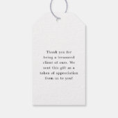 Étiquettes-cadeau Spectacles Graves | Le sourire minimal du Merci (Dos)