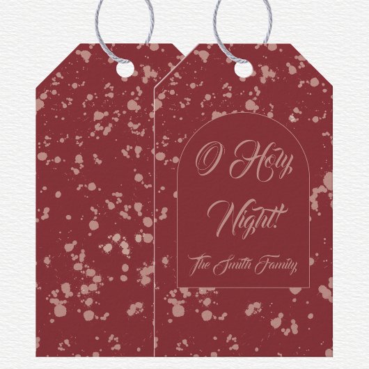 Étiquettes-cadeau Splatter Christmas 