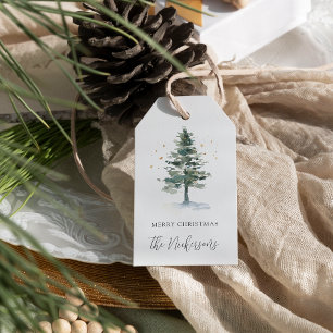 Étiquettes-cadeau Splendeur d'hiver Personnalisé Joyeux Noël