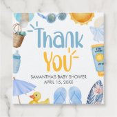 Étiquettes Cadeau Splish Splash Summer Baby Shower (Devant)