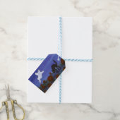 Étiquettes-cadeau Spook et Cat dans le Patch Citrouille (Avec de laficelle)