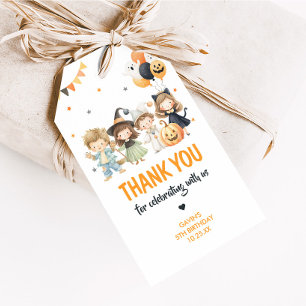 Étiquettes-cadeau Spooktacular Halloween Costume Anniversaire Favori