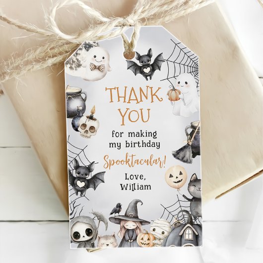 Étiquettes-cadeau Spooktacular Halloween mignon Fantôme fête d'anniv