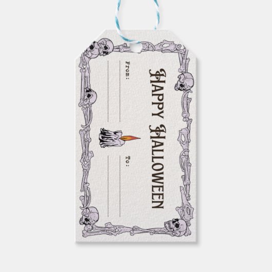 Étiquettes-cadeau Spooky Halloween Treat Label (Devant)