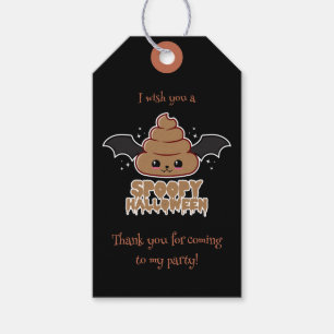 Étiquettes-cadeau Spoopy Halloween Kawaii