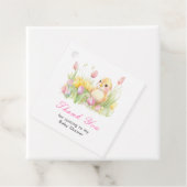 Étiquettes Cadeau Spring Chick Baby Shower (En situation)